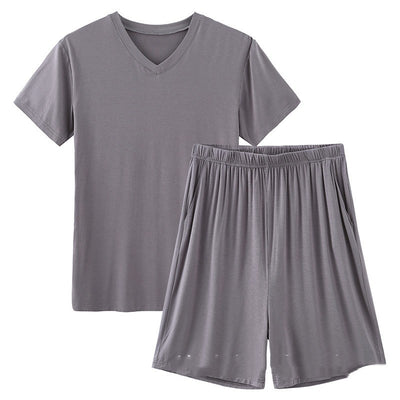 Pijama de Verano Modal para Hombre - Shorts y Manga Corta
