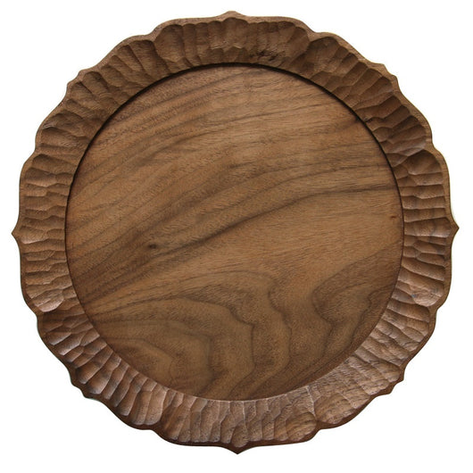 Bandeja de Té Japonesa Artesanal en Madera con Encaje Tallado a Mano - Image 5
