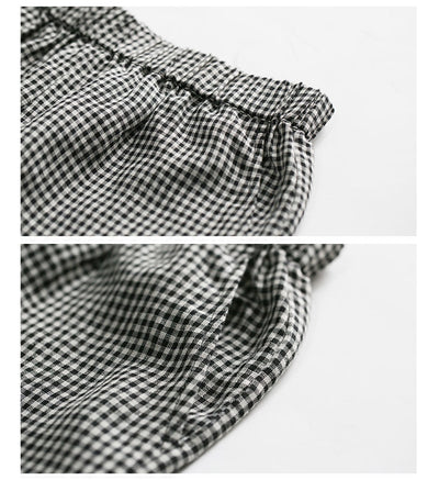 Pantalones de Lino y Algodón a Cuadros - Corte Relajado y Cómodo - Image 13