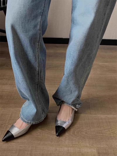 Zapatos Mary Jane con Tacón Medio y Punta Afilada para Mujer - Image 9