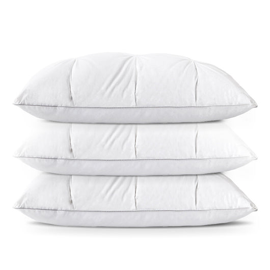 Almohada de Plumón de Ganso Blanco con Funda de Algodón para Dormir Profundo - Image 7