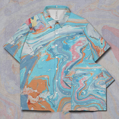 Playera Artística Teñida a Mano con Tinta de Óleo - Secado Rápido - Image 5