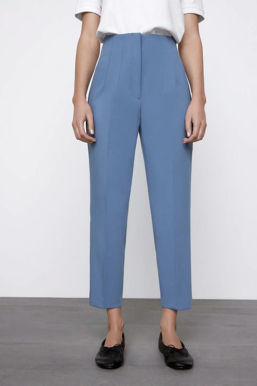 Pantalones Slim Fit Cintura Alta Elegantes - Image 16
