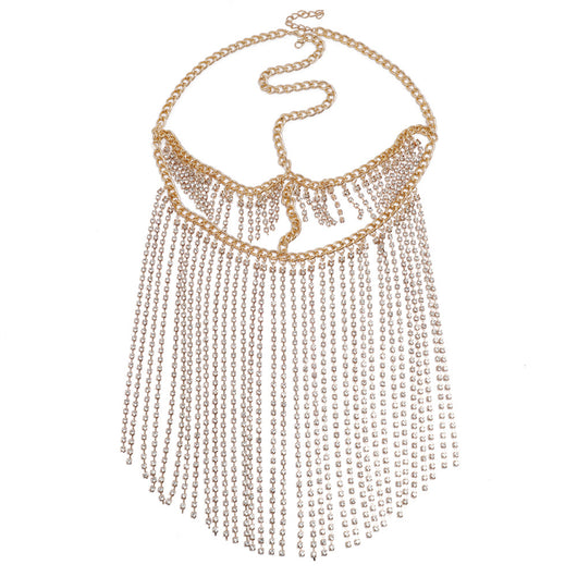 Cadena de Cabeza Punk con Strass y Borlas - Estilo Europeo y Americano - Image 9