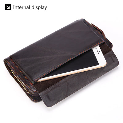 Billetera de Cuero Genuino para Hombre - Primera Capa - Image 10