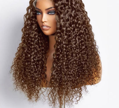 Peluca de Cabello Natural Castaño Chocolate para Mujer - Image 15