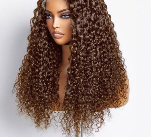 Peluca de Cabello Natural Castaño Chocolate para Mujer - Image 15