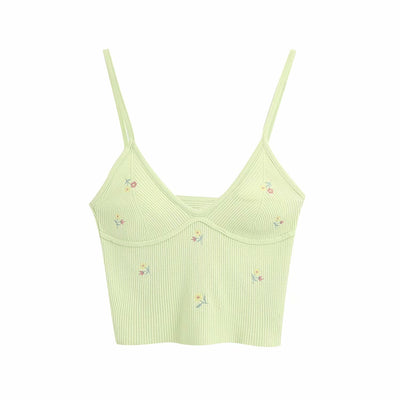 Blusa Elegante Escote en V con Bordado Floral Retro y Efecto Reductor - Image 7