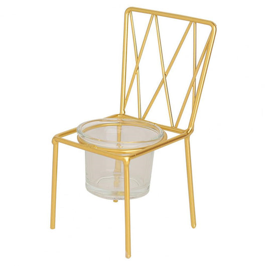 Portavelas de Metal Elegante para Decoración de Mesa