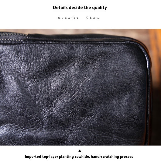 Bolsa Mensajero de Cuero Genuino Cowhide para Hombre - Image 8