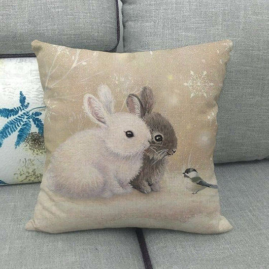 Funda de Almohada de Lino Colección Año Nuevo Navidad - Image 6