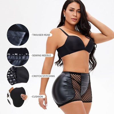 Shorts Deportivos Levantador de Glúteos con Espuma Acolchada y Malla - Image 10