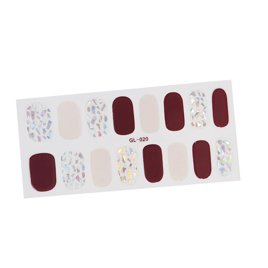 Pegatinas de Uñas Efecto Ojo de Gato Bronceado con Letras de Color - Image 37