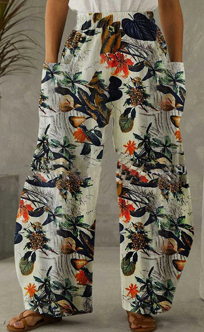 Pantalones Anchos de Algodón y Lino para Mujer - Image 3
