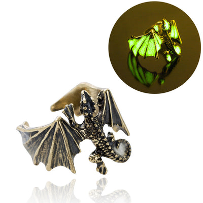 Anillo Lagartija Luminiscente Vintage para Halloween