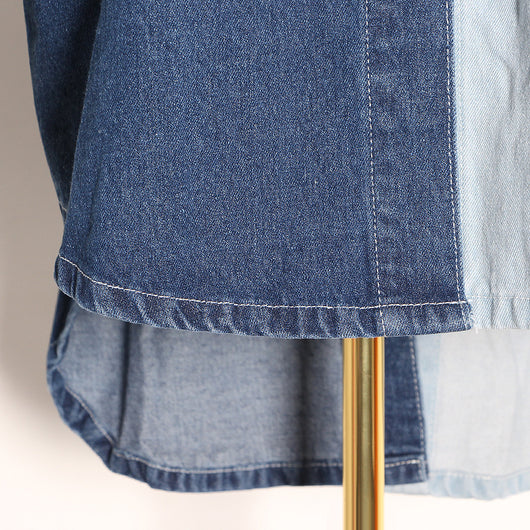 Camisa Suelta para Mujer con Contraste de Costuras - Image 14