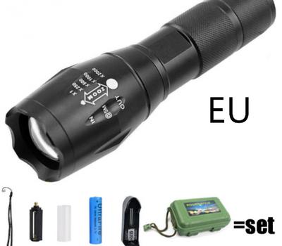 Linterna Táctica Recargable Ultra Potente - Impermeable para Defensa y Aventura - Image 17