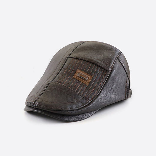 Gorra de Hombre PU con Combinación de Colores - Image 3