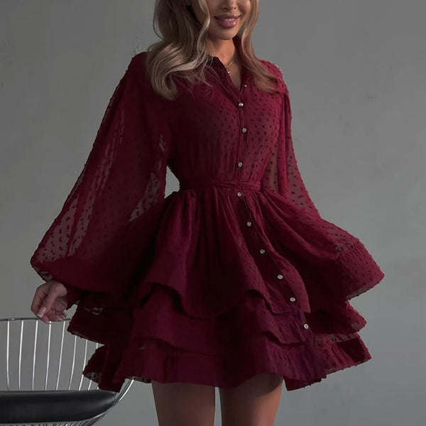 Vestido Camisero Elegante con Cinturón y Botones