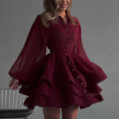 Vestido Camisero Elegante con Cinturón y Botones
