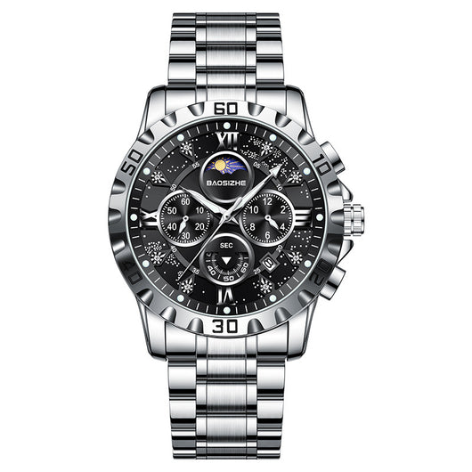Reloj de Cuarzo Luminoso Impermeable para Hombre - Elegancia Profesional - Image 6