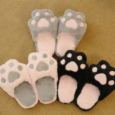 Pantuflas de Felpa con Diseño de Patitas de Gato - Image 11