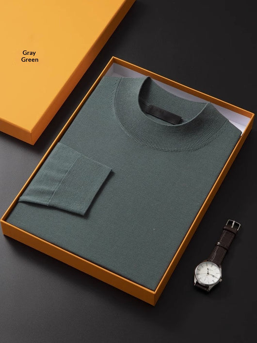 Suéter Base Cuello Alto Fino Versátil para Hombre - Image 4