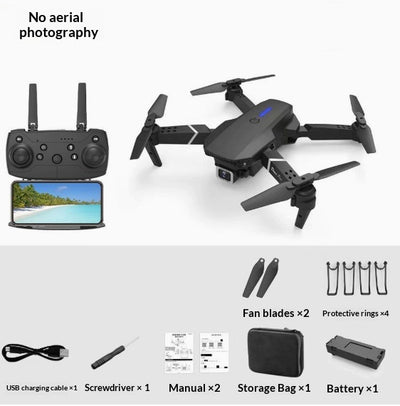 Dron E88 Cámara Dual 4K HD - Fotografía Aérea Profesional con Control Remoto - Image 14