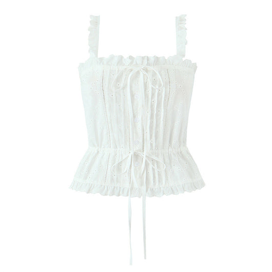 Conjunto de Blusa sin Mangas Bordada y Culotte de Algodón - Image 6