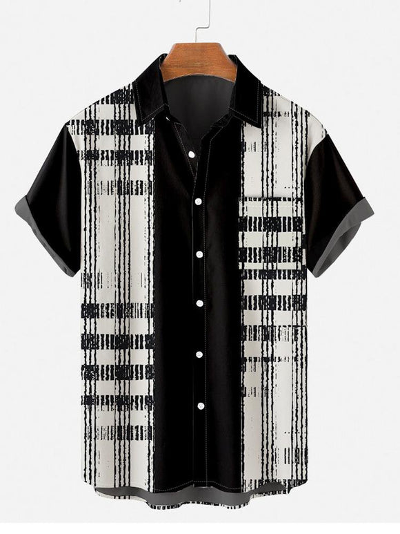 Camisa Hawaiana Estampada para Hombre - Diseño Casual Verano Playa