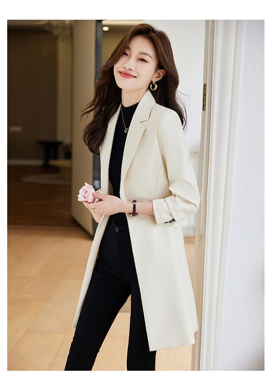 Abrigo Trench Coat Midi Negro para Mujer - Image 13