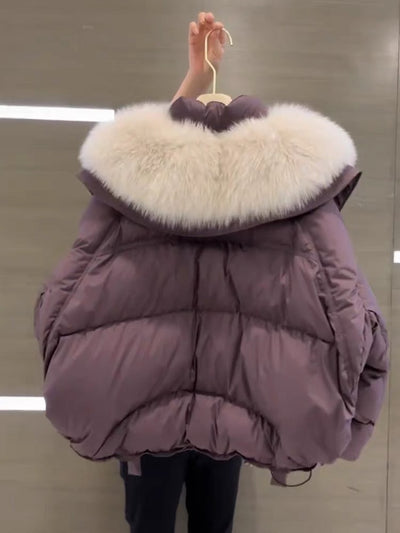 Abrigo de Invierno Acolchado en Algodón Negro para Mujer - Image 13