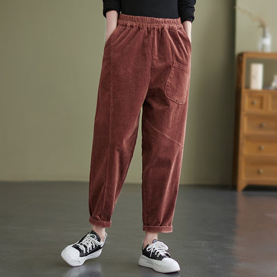 Pantalones Casual de Pana Slim Fit Multiuso - Image 4