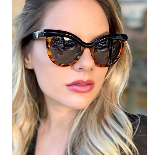 Gafas de Moda Cat Eye Media Montura - Image 2
