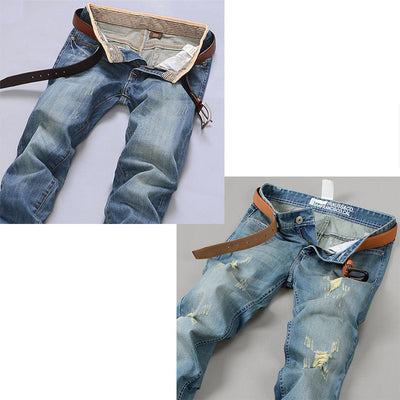 Jeans Rectos Holgados Tendencia Juvenil Marca Casual Ajustado - Image 29
