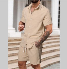 Traje Casual para Hombre con Estampado a Rayas - Image 9