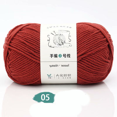 Lana Tejida a Mano Grosor Medio - Kit DIY con Aguja para Bufanda, Gorro y Abrigo - Image 16