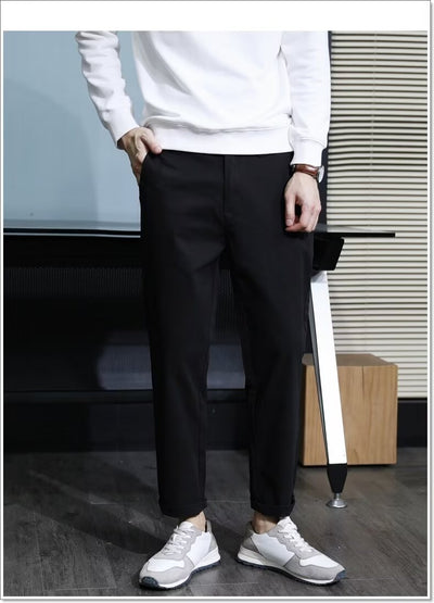 Pantalones Casuales Elegantes Slim Fit con Corte Cónico para Hombre - Image 15