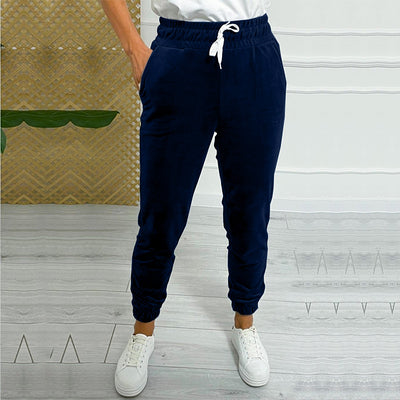 Pantalones Jogger de Terciopelo Estilo Coreano con Cintura Elástica para Mujer - Image 42