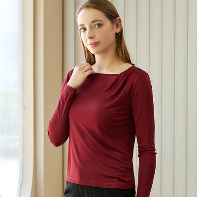 Blusa de Seda de Manga Larga para Mujer - Image 6