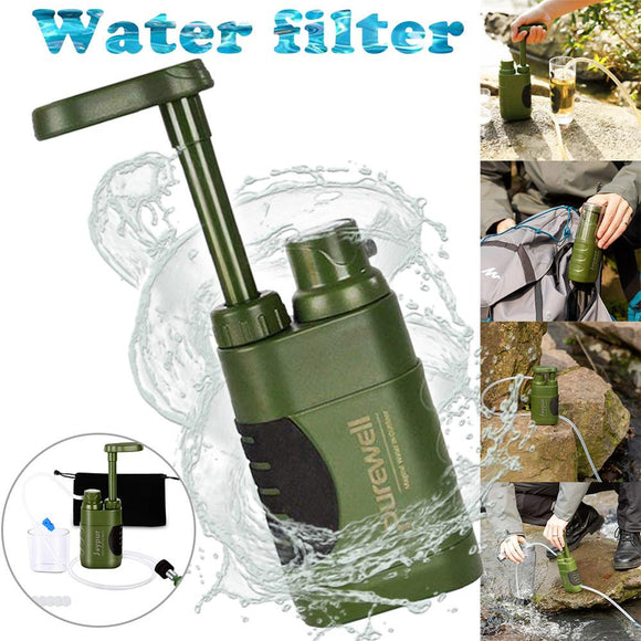 Purificador de Agua Multietapa para Camping y Supervivencia en Wilderness