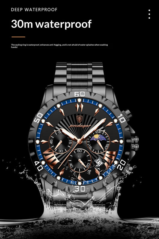 Reloj Multifuncional para Hombre con Fases Lunares - Image 10