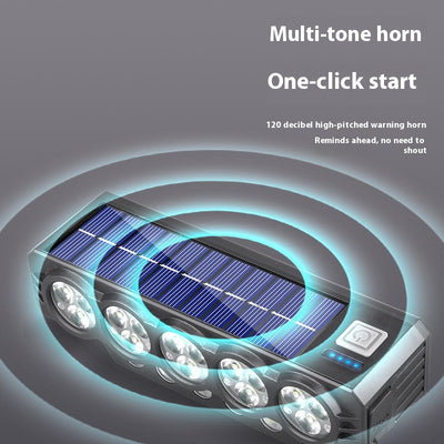 Luz Solar para Bicicleta con Claxon Integrado - Image 4