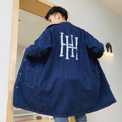 Chamarra de Mezclilla Estampada para Hombre - Estilo Otoño - Image 3