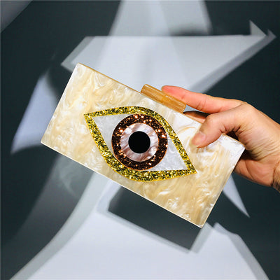 Bolso de Fiesta Acrílico con Diseño de Ojos - Image 2