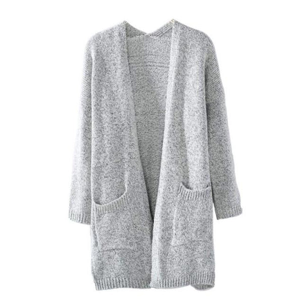 Cardigan de Manga Larga Versátil