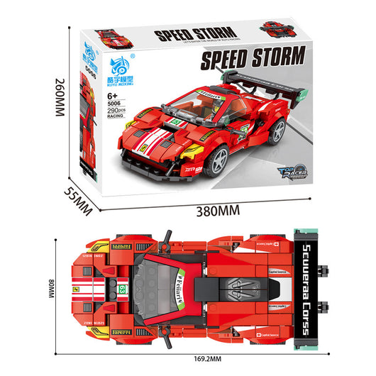 Gran Caja de Regalo de Bloques de Construcción de Carreras para Niños - Image 2