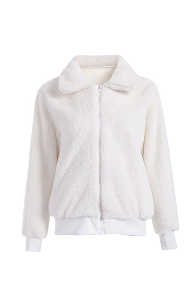 Chaqueta Abrigo Mujer con Solapa y Cierre de Cremallera para Invierno y Otoño - Image 4