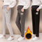 Calças Casuais de Algodão Puro com Suporte Abdominal e Veludo Reforçado