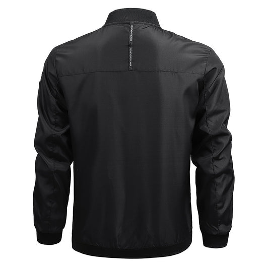 Abrigo Casual de Hombre Liso para Primavera y Otoño - Image 3